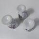 3 coquetiers art nouveau en porcelaine de Limoges