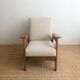 Reconstructed armchair fully restored