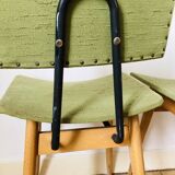 Green scandinavian wooden chairs 60/70