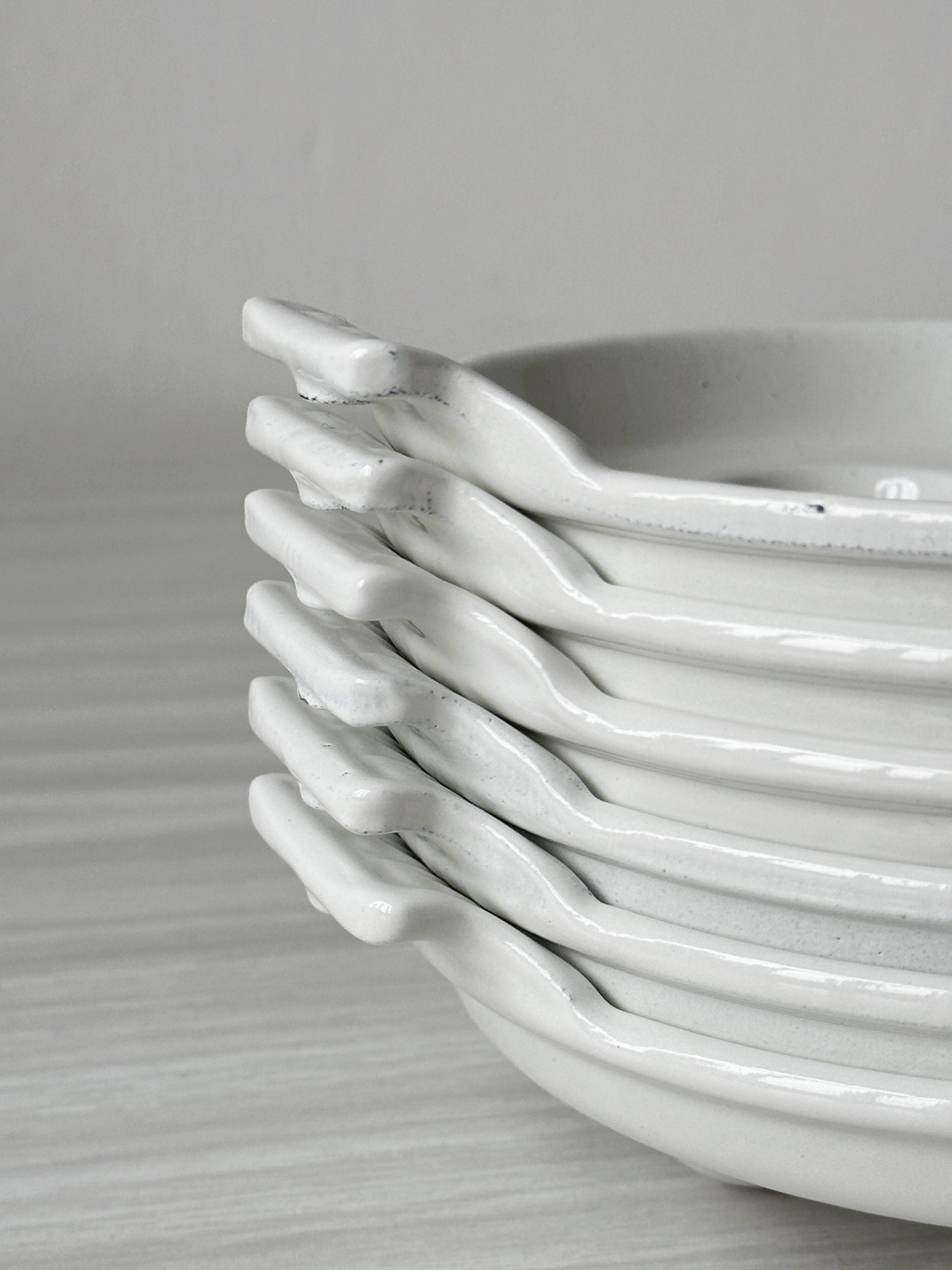 6 metal snail plates