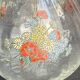 Enamelled glass service signed