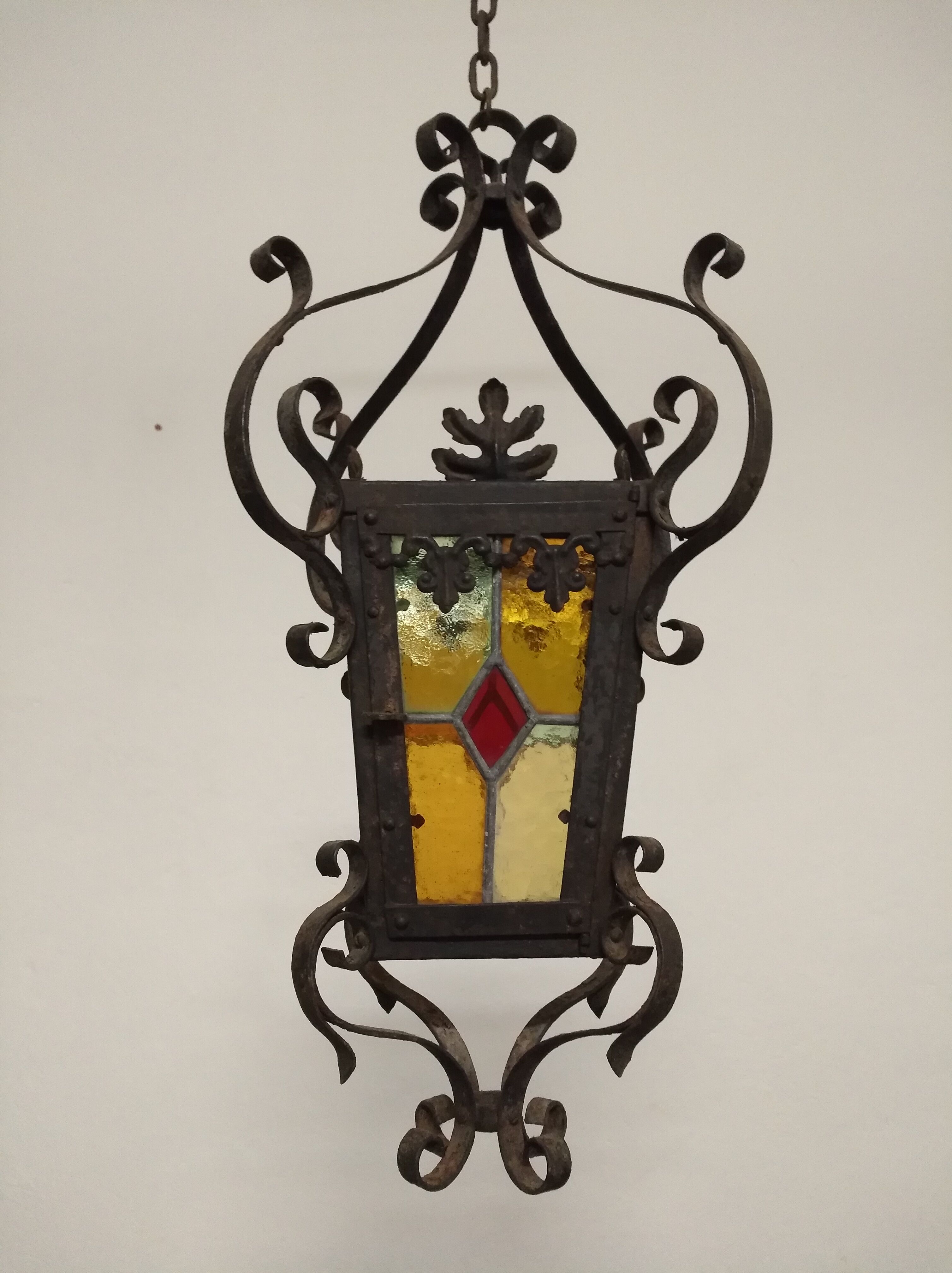 Wrought iron lantern