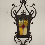 Wrought iron lantern