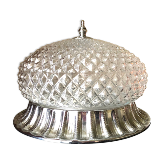 Sea urchin-tipped ceiling lamp with diamond-tipped glass