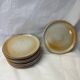 Set of 9 marsh sandstone dessert plates