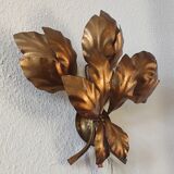 Design wall lamp in gold metal