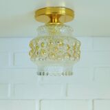 1/3 appliques murales en verre soufflé à la main / éclairage de plafond doré repensé