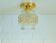 1 / 3 hand blown bubble glass sconce lamps / redesign gold ceiling lighting