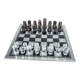 Felice Antonio Botta acrylic chessboard and glass board, Italy, 1970s