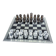 Felice Antonio Botta acrylic chessboard and glass board, Italy, 1970s