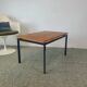 Vintage coffee table, minimalist modernist design, teak, 1960s.