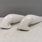 A set of vintage ceramic bathroom lamps by Sigvard Bernadotte, IFÖ Sweden