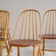 Set of 6 chairs Sven Erik Fryklund for Hagafors, model 16, Sweden, 1950