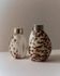 Vintage salt and pepper shaker set from the 1980s, natural shell design.