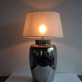 Large vintage lamp Faiencerie de Charolles