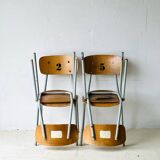 Vintage School Chairs, set of 4