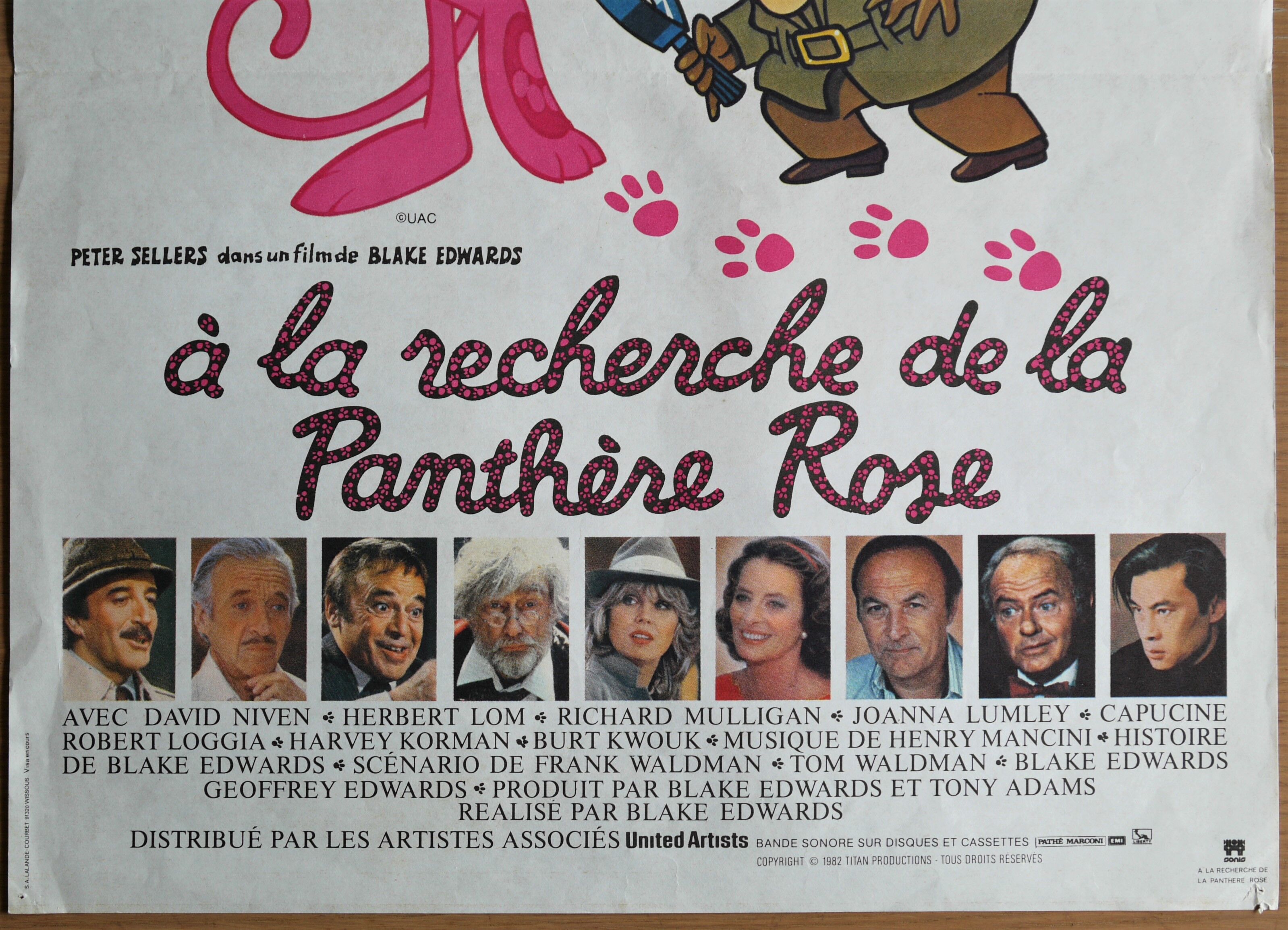 Original movie poster "In Search of the Pink Panther" Peter Sellers
