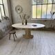 Travertine dining table 1970 Italy Tobia Scarpa