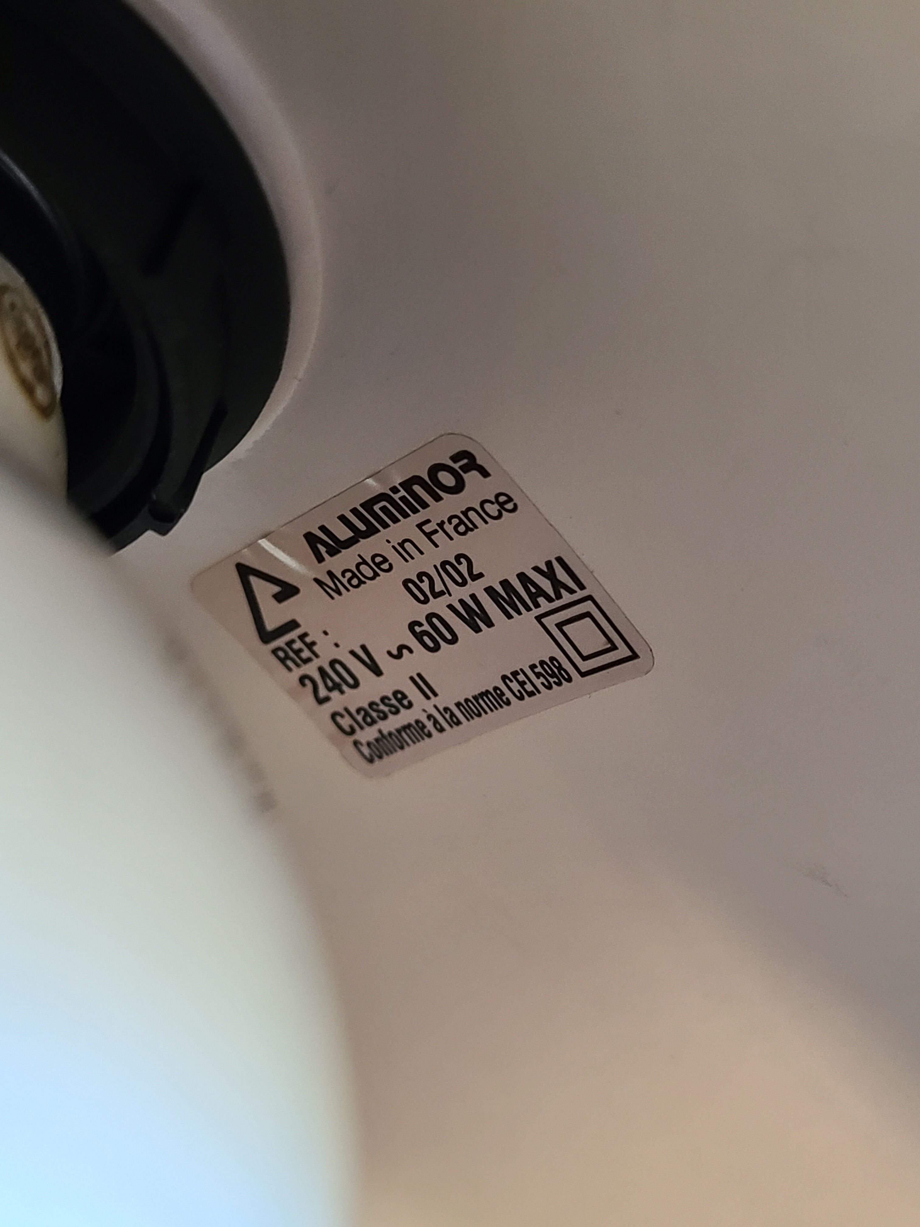 Vintage french lamp 70 aluminor