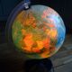 Light Earth Globe, 'Technodidatica' vintage 80s