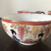 Lot de 4 tasses Porcelaine Japonaise