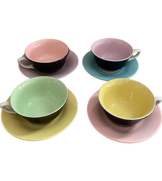 4 tasses à café vintage