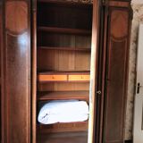 Art deco inlaid and bronze 3-door wardrobe circa 1920