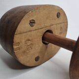 Standing wooden hat shape, 1900