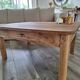 Table basse de ferme en chêne style campagne