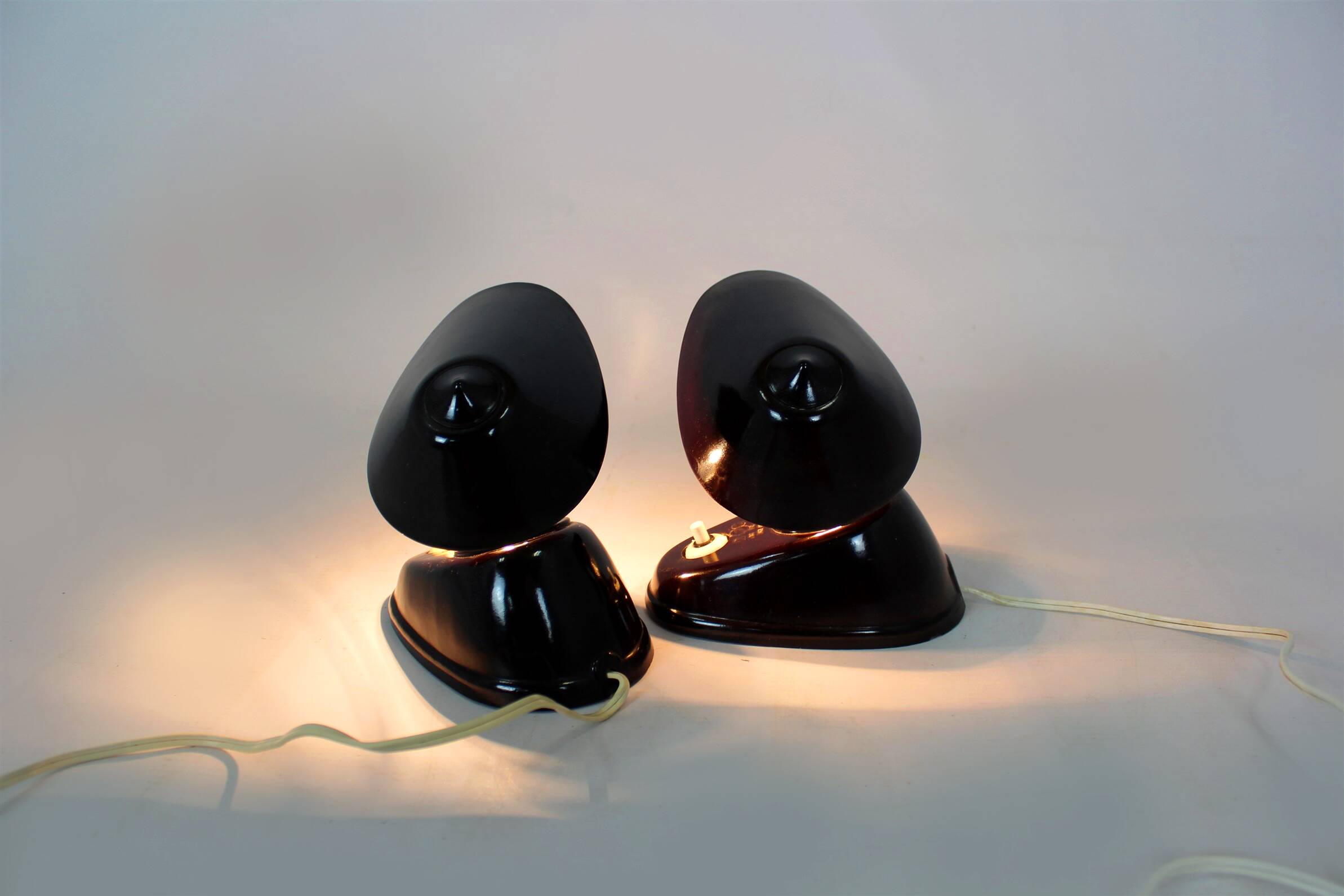 Bauhaus Bakelite Table Lamps from Esc, 1940s, Set of 2