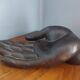 Empty vintage ceramic hand pocket