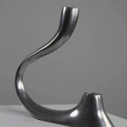 Cast Aluminium Two-Light Candle Holder – Sweden, 1970s