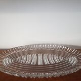 Plat en verre vintage