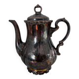 Metallic porcelain coffee pot