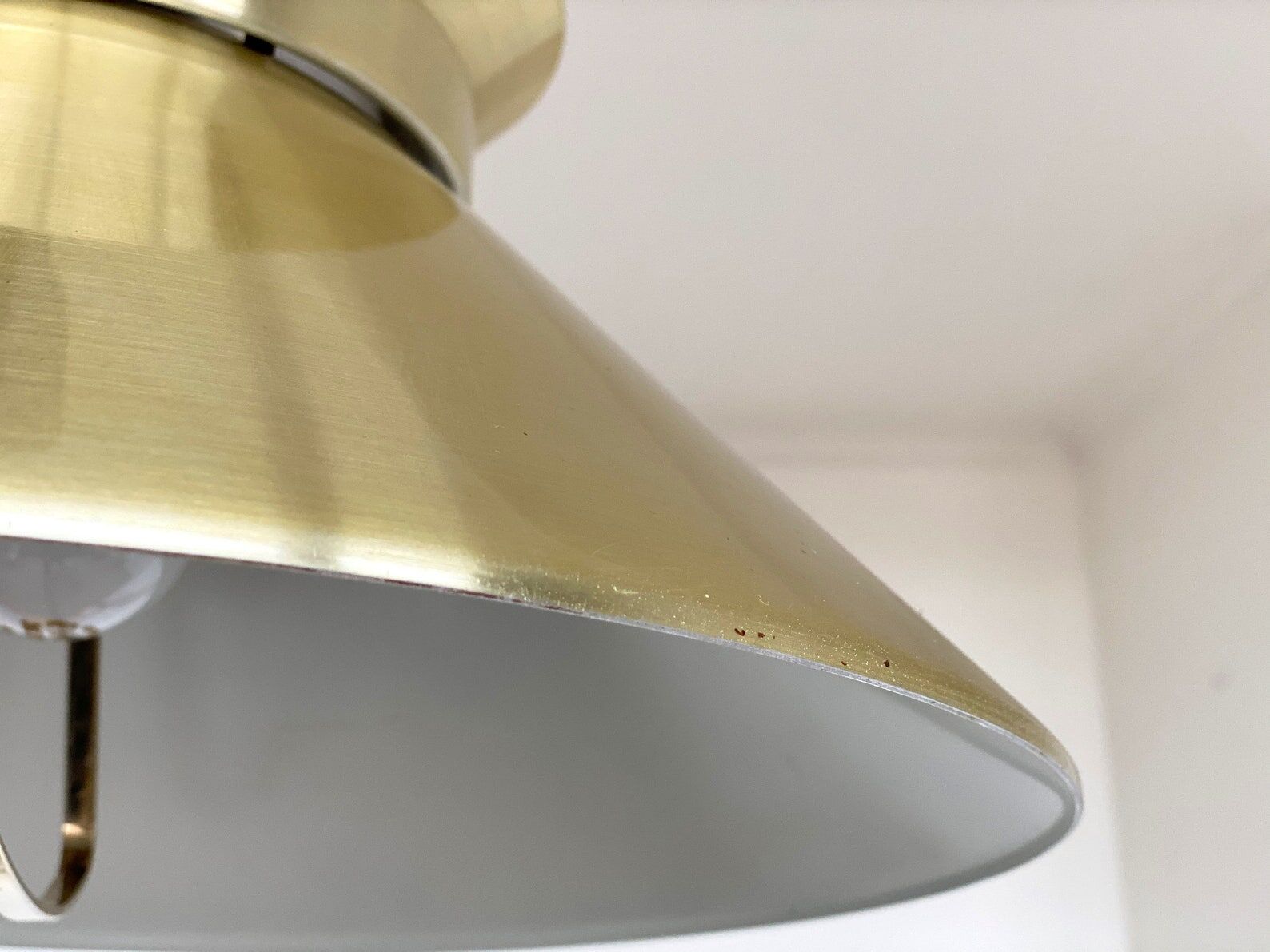 Vintage brass belid, sweden pendant, mid century hanging lamp