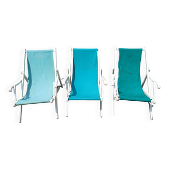 3 Chaises Longues