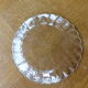 Dish and 6 duralex plates in vintage transparent glass 1970