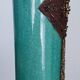 Vase en céramique craquelée verte