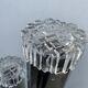 Floor lamp in chrome and glass, 1970