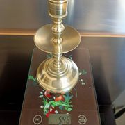 Golden bronze candlesticks