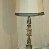 Old silver metal floor lamp