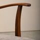 Fritz Hansen Armchair in stained beech wood and warm Grey Mohair, 1940s