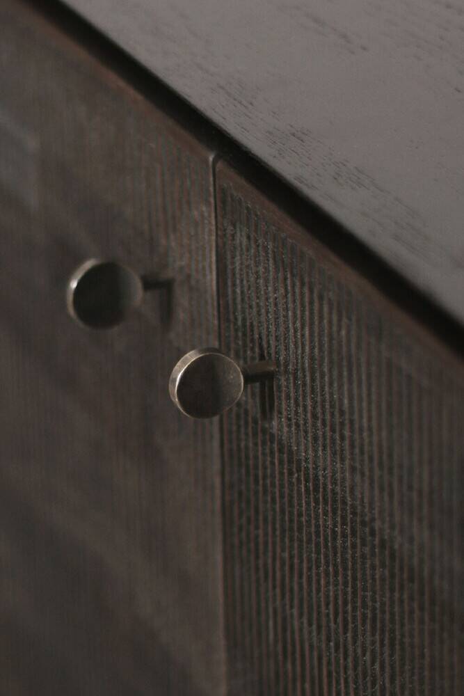 Buffet ethnicraft grooves solid wood