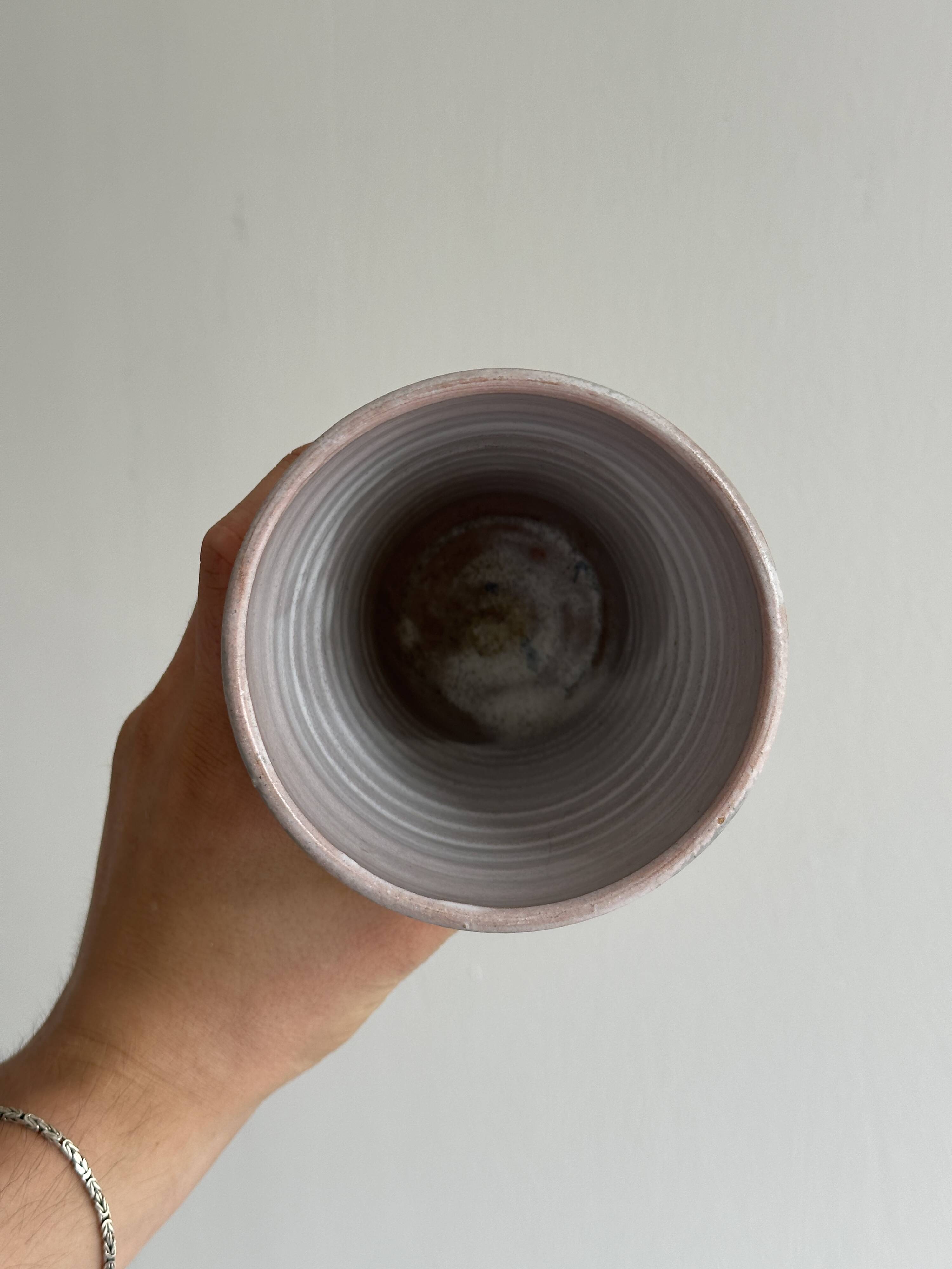 Hand-painted ceramic vase