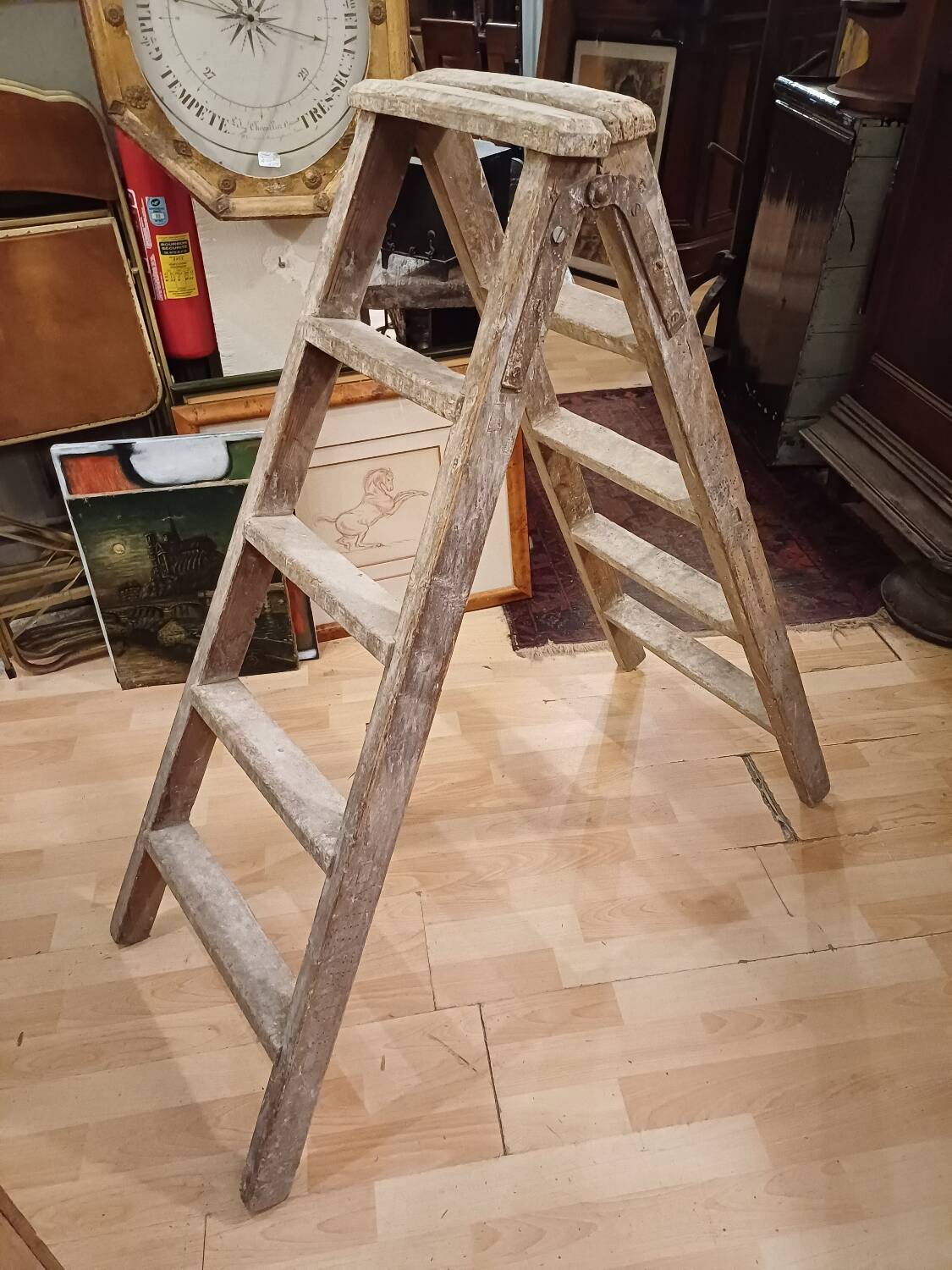Small ladder, old stepladder
