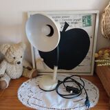 Vintage enamelled metal articulated desk lamp