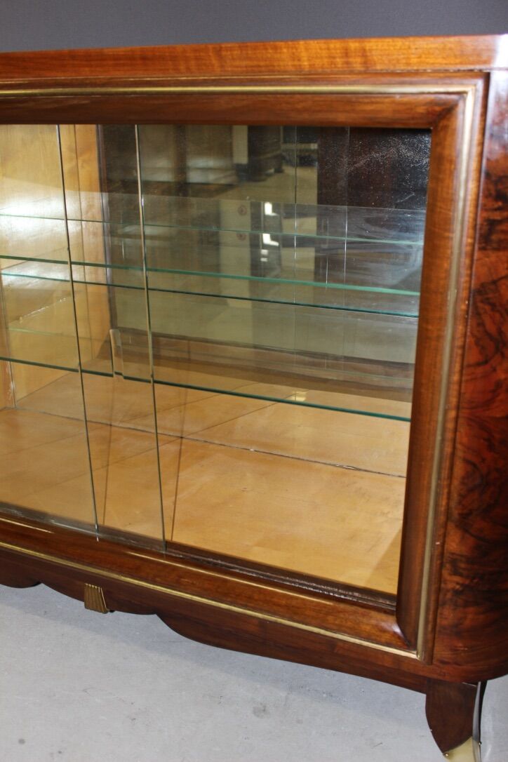 Art Deco period walnut silver cabinet