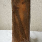 Brown ceramic vase
