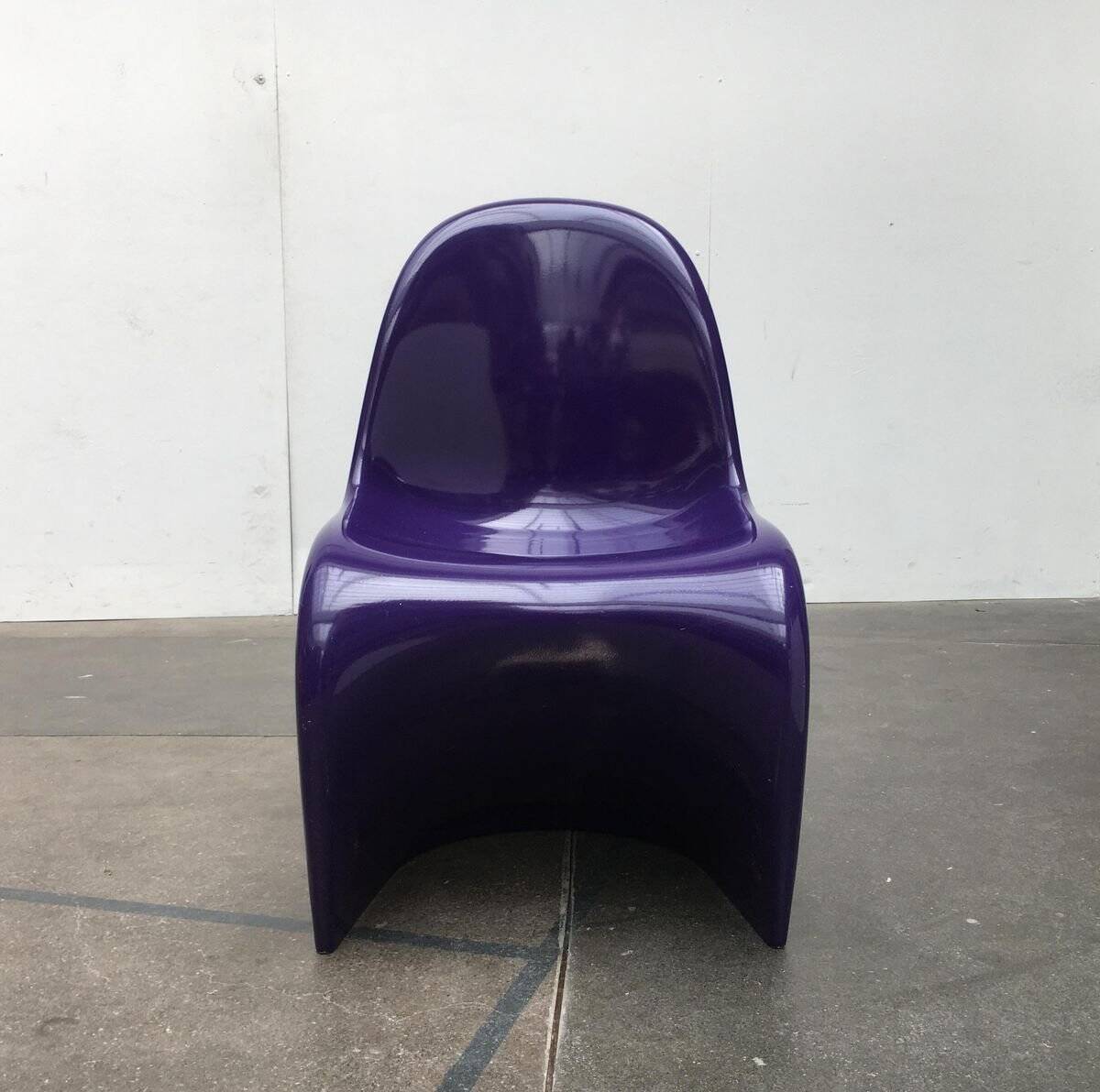 Mid-century Panton side chair set by Verner Panton for Herman Miller, 1960s.