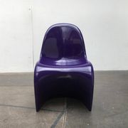 Mid-century Panton side chair set by Verner Panton for Herman Miller, 1960s.